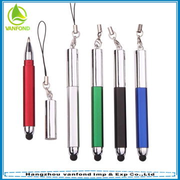 2015-benutzerdefinierte Werbe Mini Stylus-Stift mit Seil